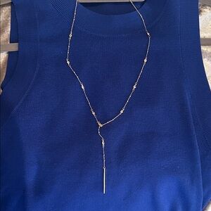 Banana Republic Gold Lariat Necklace
